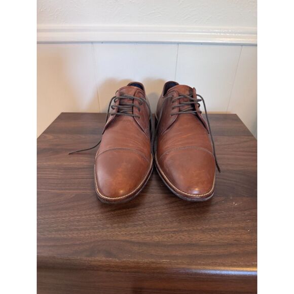 Cole Haan Men\'s Lenox Hill Cap Oxford Brown Size 9M VGUC C11632 main image 5